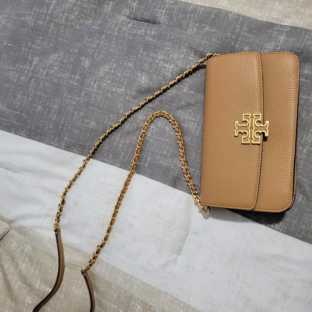 Tory Burch Tan Leather Crossbody Bag